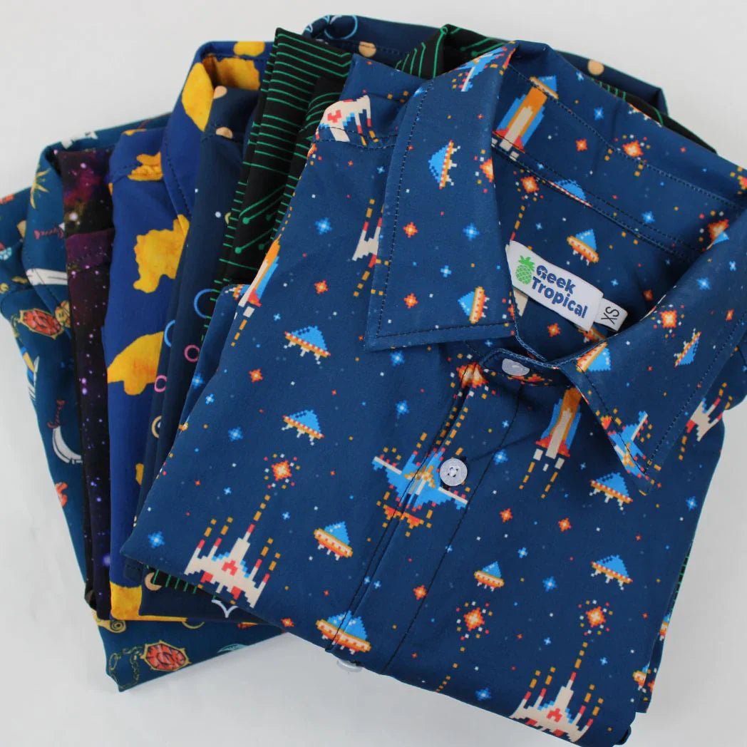 Nerdy Button Up and Hawaiian Shirts - Geek Tropical