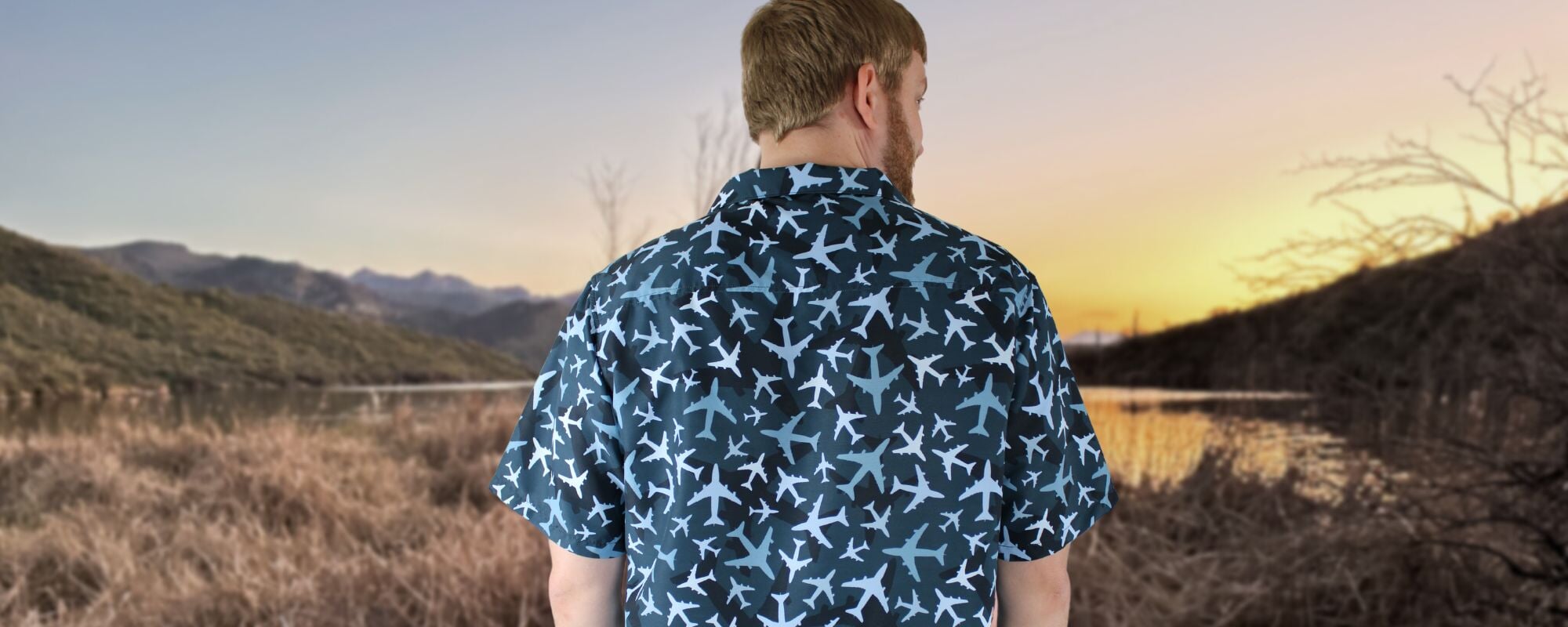 Airplane Hawaiian Shirts and Button Ups Nerd Geek Nerdy Geeky Hawaiian