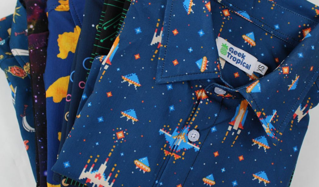 Geek Tropical Astro Boy Space Button Up Shirt