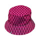 1s and 0s Pink Binary Bucket Hat Geek Nerd computer print Design by Zirkus Design lx - B
