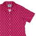 1s and 0s Pink Binary Curvy Button Up Shirt Geek Nerd computer print Design by Zirkus Design q225