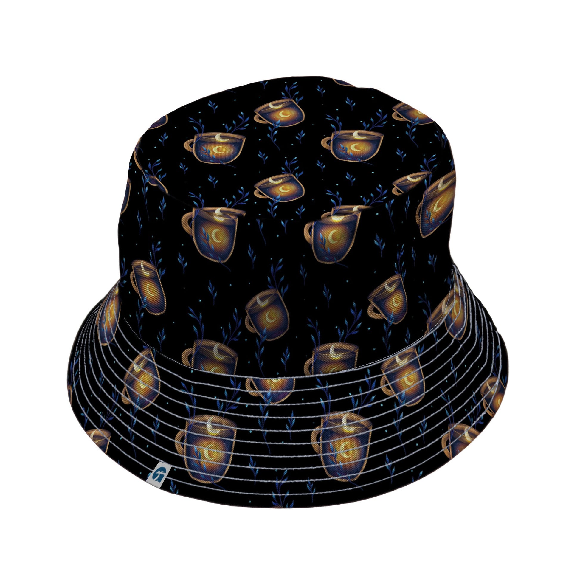 A Cup of Moonshine Bucket Hat Geek Nerd 0925 Design by Episodic FLOW DESC WRITING