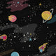 A Starry Galaxy Outer Space Long Sleeve Button Up Shirt Geek Nerd adult sizing FLOW DESC WRITING outer space & astronaut print
