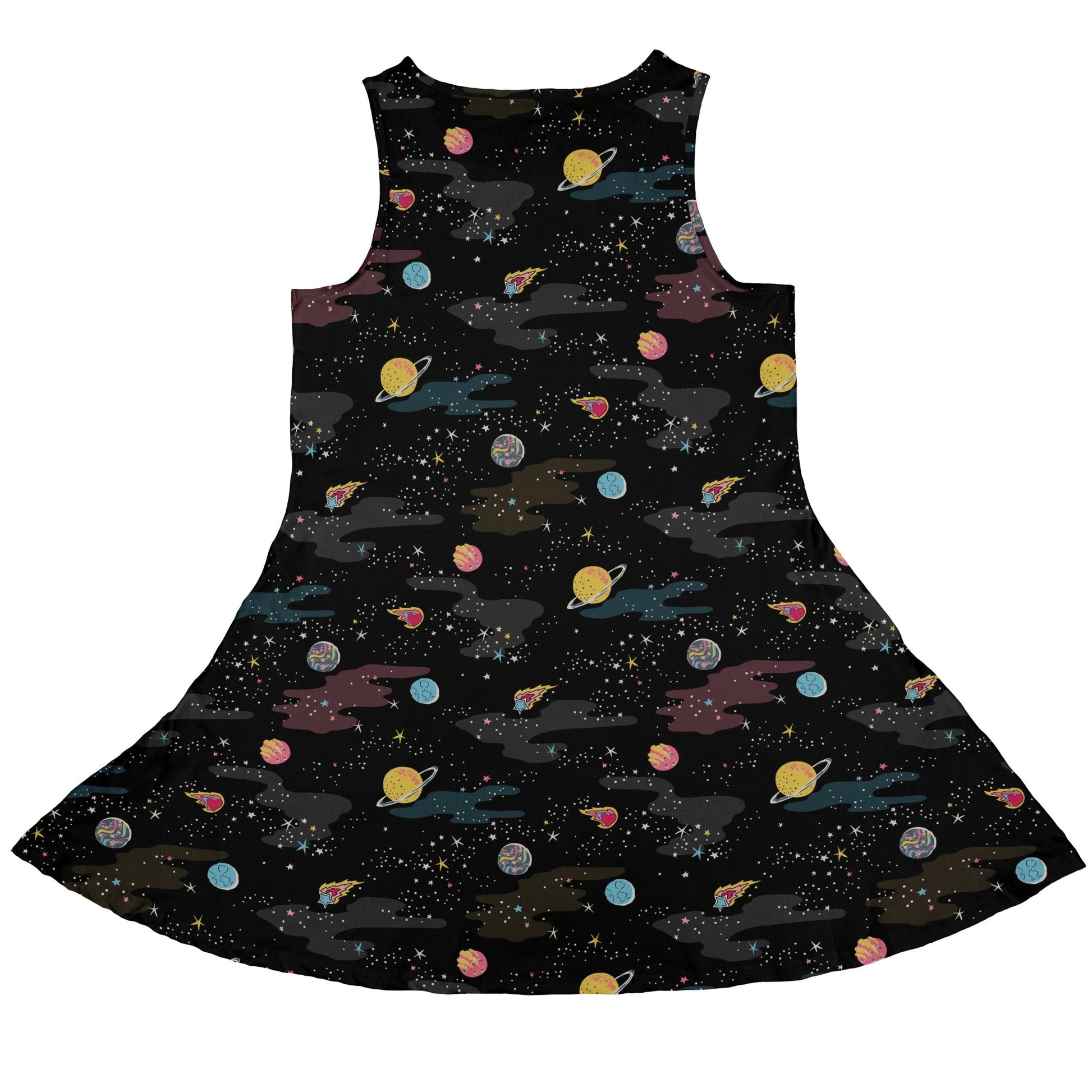 A Starry Galaxy Outer Space Dress Geek Nerd lx - C outer space & astronaut print Print#0001