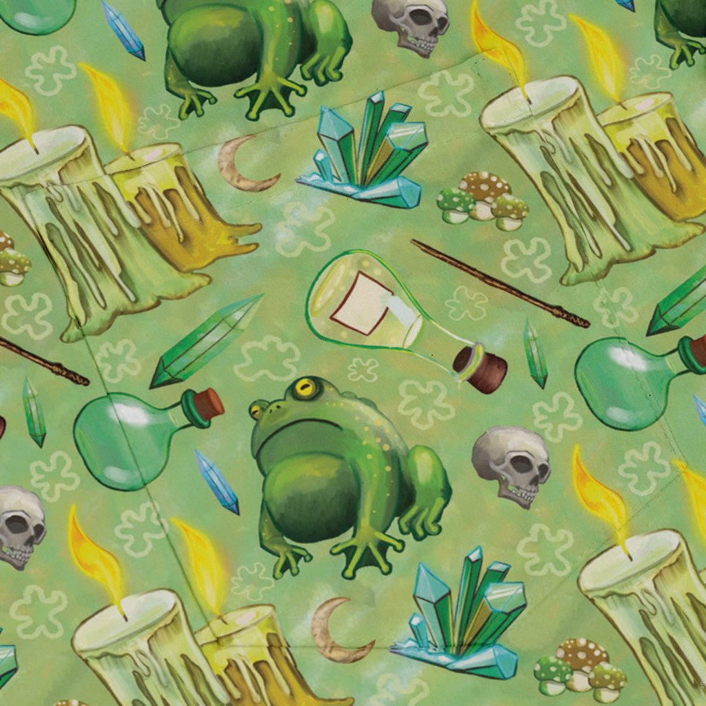 A Witches Brew Fantasy Long Sleeve Button Up Shirt