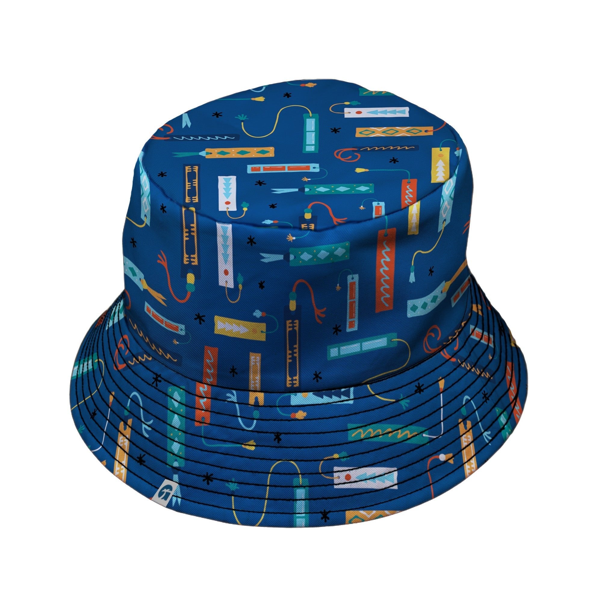 Adventures Bookmark Bucket Hat Geek Nerd book prints Design by Zirkus Design lx - B