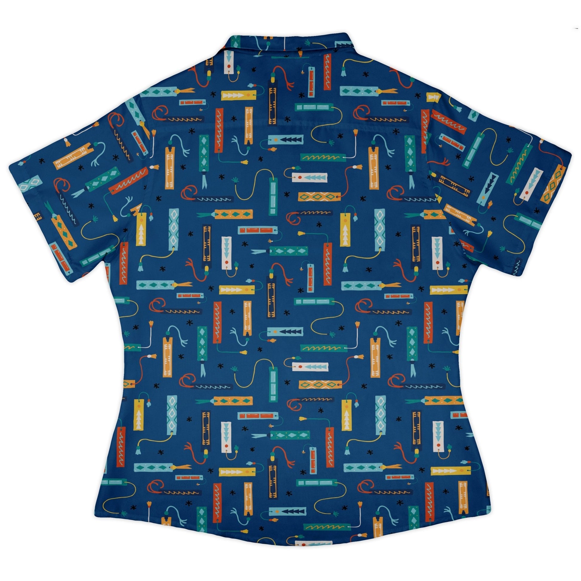 Adventures Bookmark Curvy Button Up Shirt Geek Nerd book prints Design by Zirkus Design q225