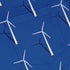 Aeolus Wind Turbines Blue Button Up Shirt Pocket