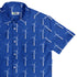 Aeolus Wind Turbines Blue Button Up Shirt Top Corner