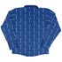 Aeolus Wind Turbines Blue Long Sleeve Button Up Shirt back