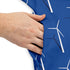 Aeolus Wind Turbines Blue Sleeveless Dress Pocket