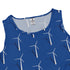 Aeolus Wind Turbines Blue Sleeveless Dress close front