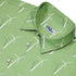 Aeolus Wind Turbines Green Button Up Shirt Neck