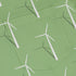 Aeolus Wind Turbines Green Button Up Shirt Pocket