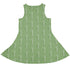 Aeolus Wind Turbines Green Sleeveless Dress back