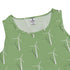Aeolus Wind Turbines Green Sleeveless Dress close front