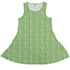 Aeolus Wind Turbines Green Sleeveless Dress front