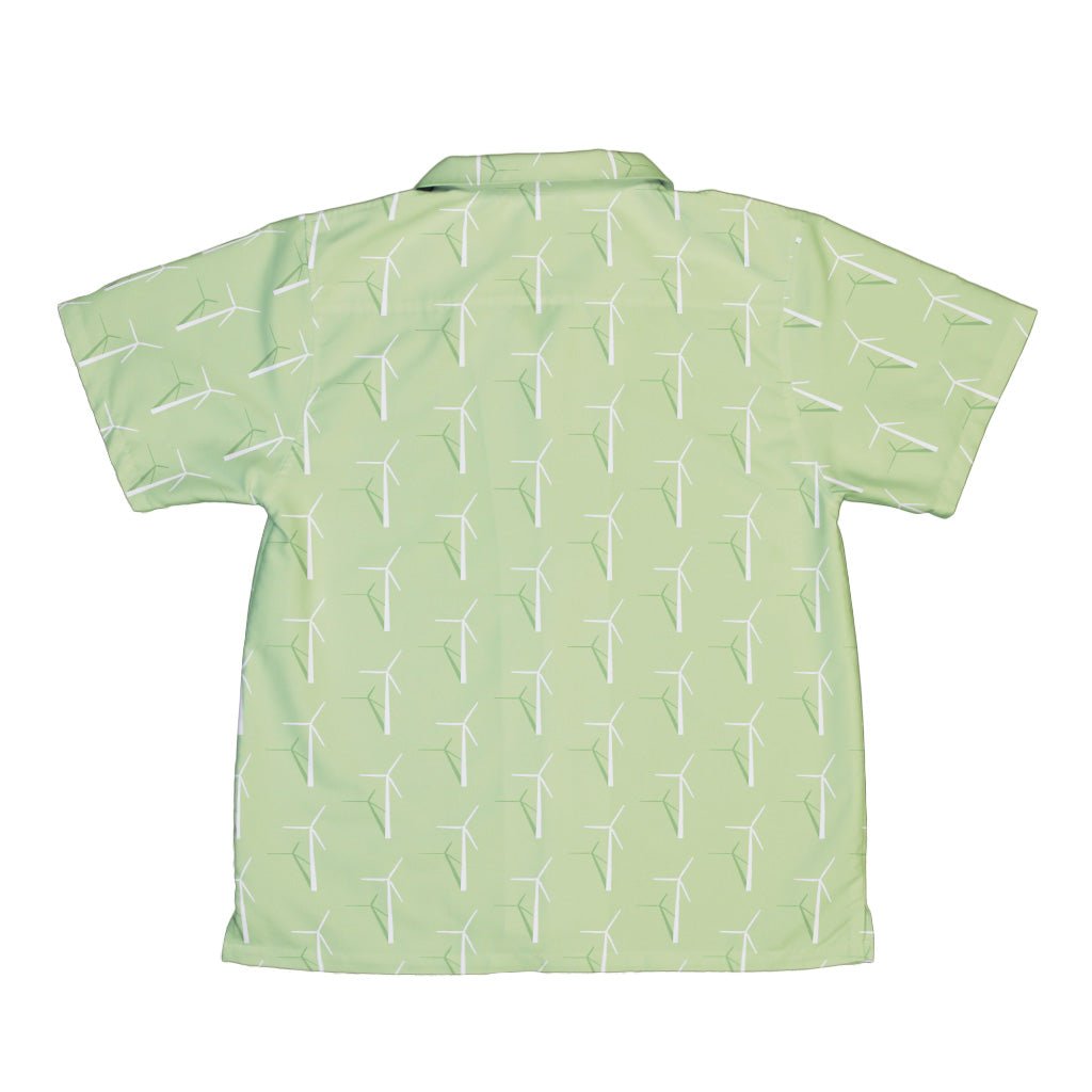 Aeolus Wind Turbines Green Youth Hawaiian Shirt 2