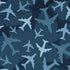 Airplanes Blue Camouflage Blue Button Up Shirt - adult sizing - aviation print -