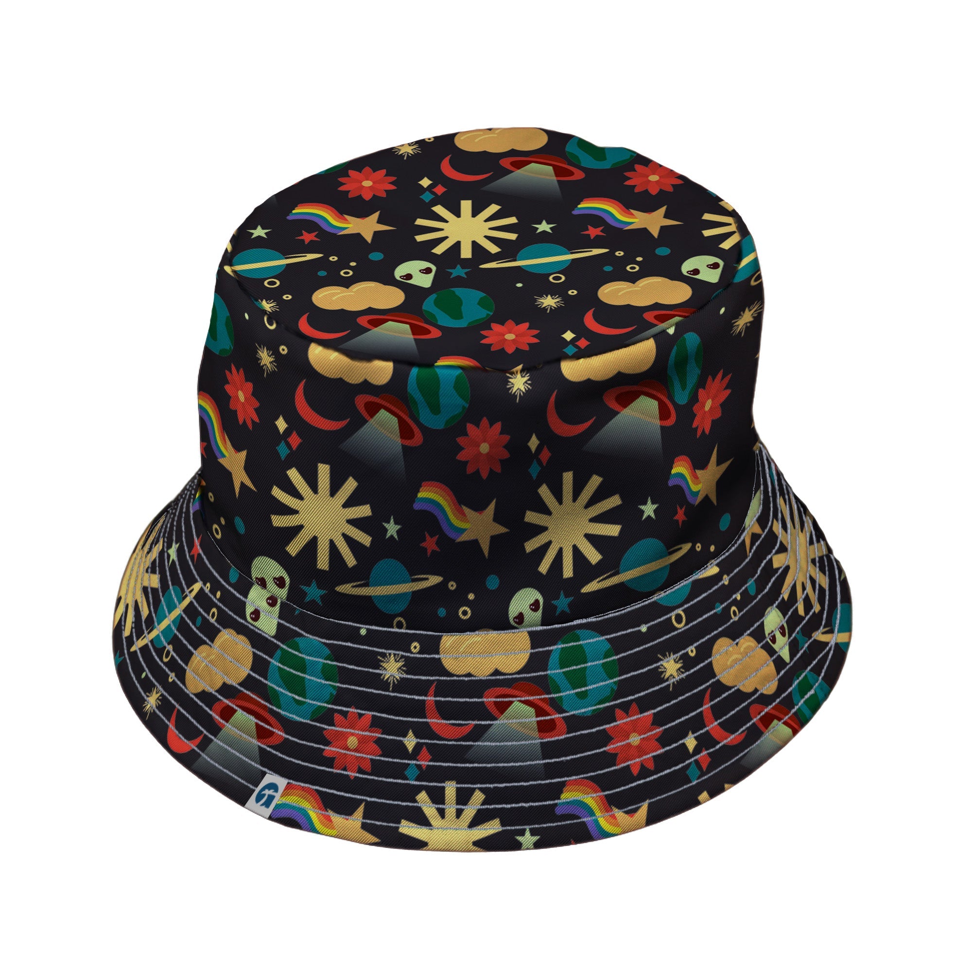 Alien Daydreams Bucket Hat Geek Nerd 0925 Design by Heather Davenport FLOW DESC WRITING