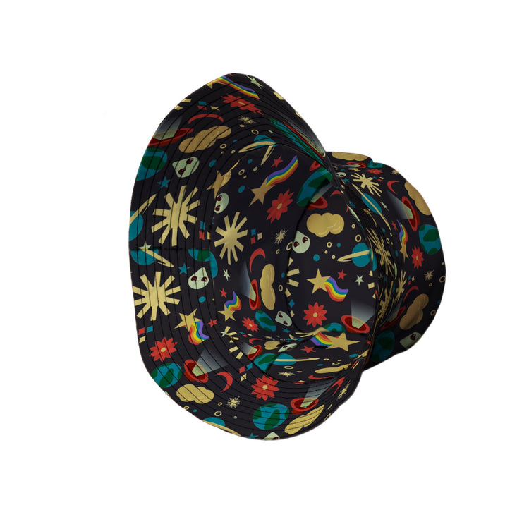 Alien Daydreams Bucket Hat Geek Nerd 0925 Design by Heather Davenport FLOW DESC WRITING