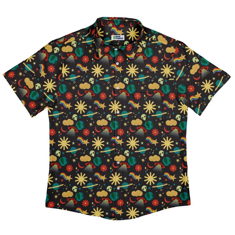 Alien Daydreams Button Up Shirt Geek Nerd 0925 adult sizing All Adult Button Up Shirts