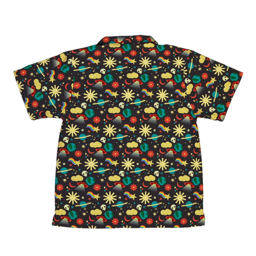 Alien Daydreams Youth Hawaiian Shirt Geek Nerd 0925 Design by Heather Davenport FLOW DESC WRITING