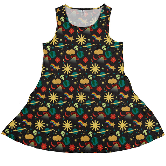 Alien Daydreams Dress Geek Nerd 0925 Design by Heather Davenport Fantasy Prints