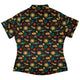 Alien Daydreams Curvy Button Up Shirt Geek Nerd 0925 All Adult Button Up Shirts Design by Heather Davenport