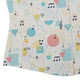 Alphabet Music Memphis Style White Curvy Button Up Shirt Geek Nerd lifestyle photo Maximalist Patterns music print