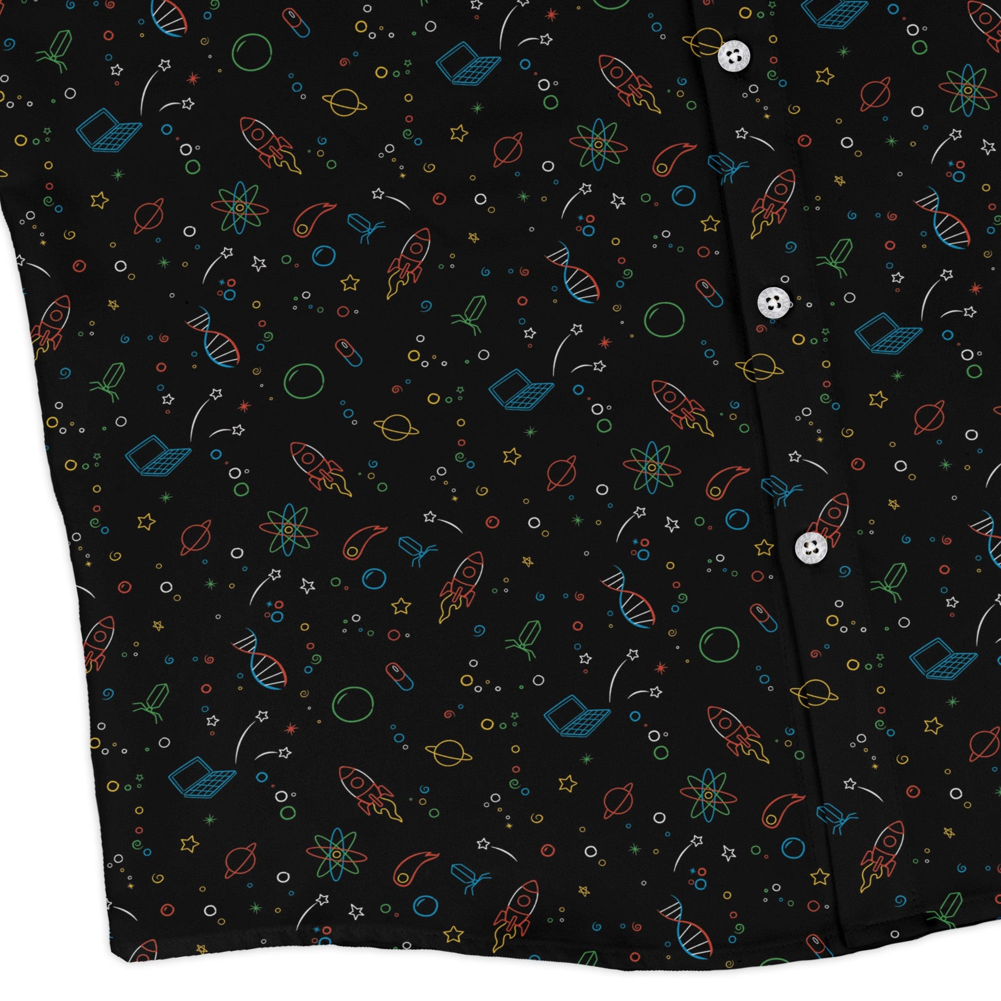 Always Science Icons Long Sleeve Button Up Shirt