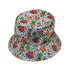Angry Fruits Bucket Hat Gray Stitching