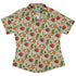 Angry Fruits Curvy Button Up Shirt womens front