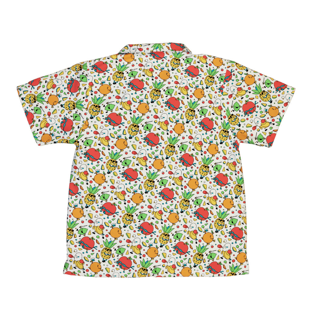 Angry Fruits Youth Hawaiian Shirt Back