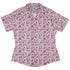 Anime Gamer Items Pink Curvy Button Up Shirt Geek Nerd Anime Ivy Dolamore women