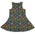 Anime Mushrooms Dress Geek Nerd Anime Botany Print Ivy Dolamore