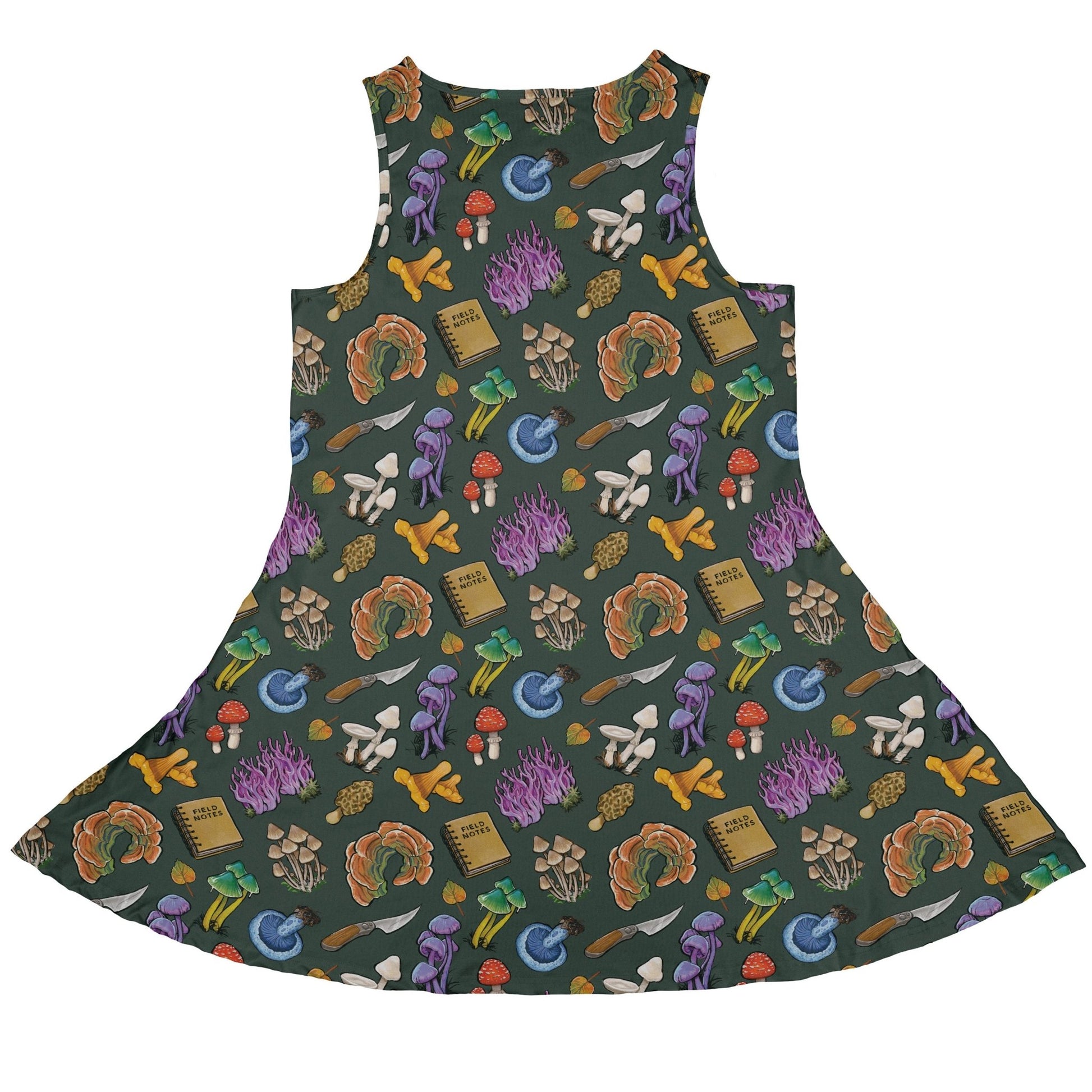 Anime Mushrooms Dress Geek Nerd Anime Botany Print Ivy Dolamore