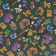 Anime Mushrooms Long Sleeve Button Up Shirt Geek Nerd adult sizing Anime Botany Print