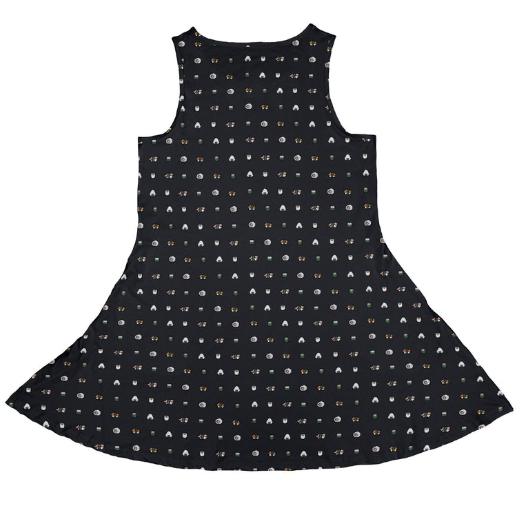 Anime Sushi Rolls Dark Dress Geek Nerd Anime Design by Claire Murphy lx - C