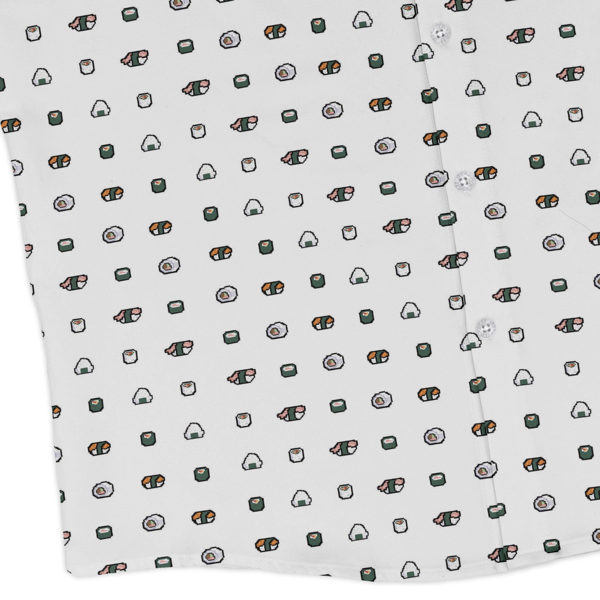 Anime Sushi Rolls Light Long Sleeve Button Up Shirt