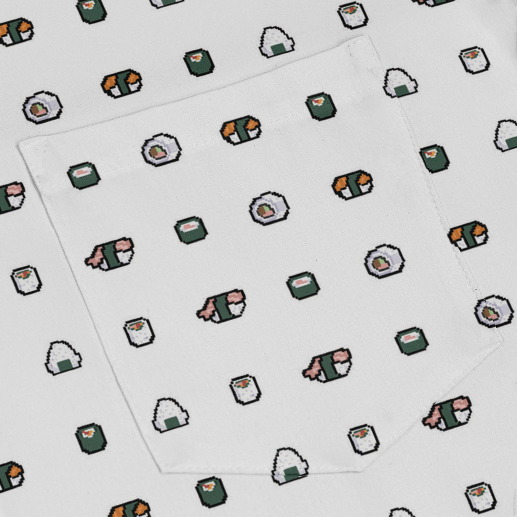 Anime Sushi Rolls Light Long Sleeve Button Up Shirt