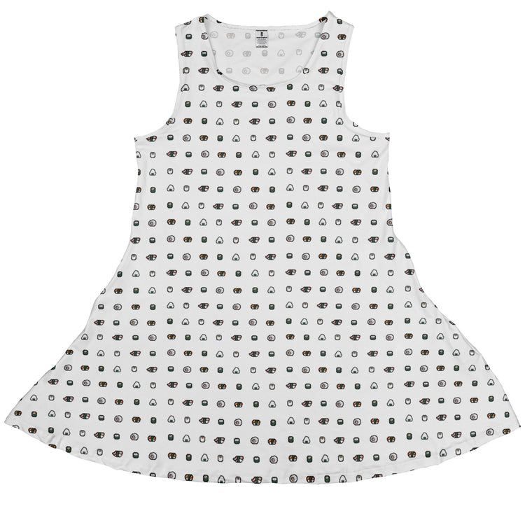Anime Sushi Rolls Light Dress Geek Nerd Anime Design by Claire Murphy lx - C