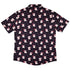 Anxious Ghost Red Button Up Shirt Geek Nerd adult sizing Anime Design by Ardi Tong
