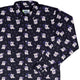 Anxious Ghosts Purple Long Sleeve Button Up Shirt Geek Nerd adult sizing Anime Design by Ardi Tong