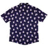Anxious Ghost Purple Button Up Shirt - adult sizing - Anime - Design by Ardi Tong