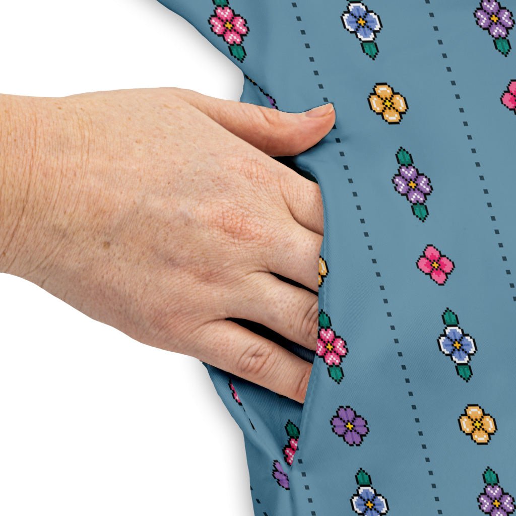 Arcade Pixel Flowers Dress Geek Nerd Design by Dunking Toast lx - C Simple Patterns