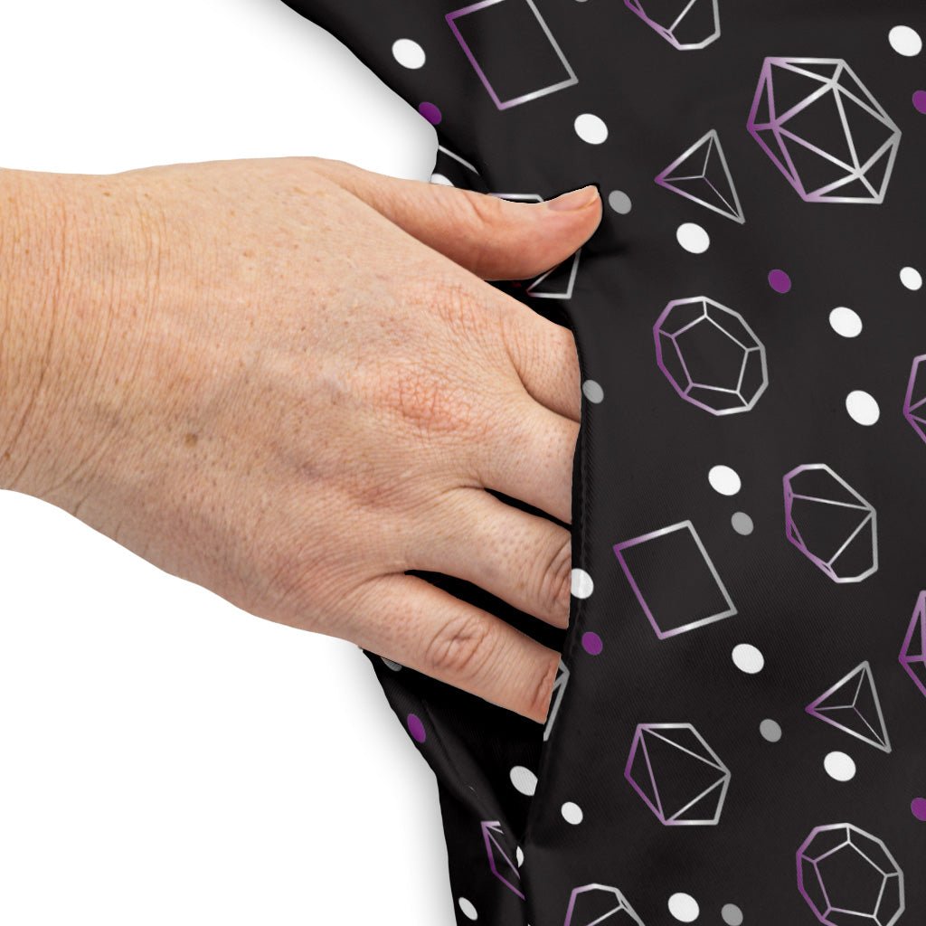 Asexual Pride Flag Dnd Dice Dress Geek Nerd Design by Heather Davenport dnd & rpg print lx - C