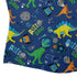 Astro Dino Dinosaur Outer Space Blue Curvy Button Up Shirt Geek Nerd dinosaur print Maximalist Patterns outer space & astronaut print