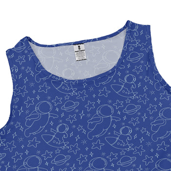 Astro Space Explorer Dress Geek Nerd Design by Julie Kitzes lx - C outer space & astronaut print