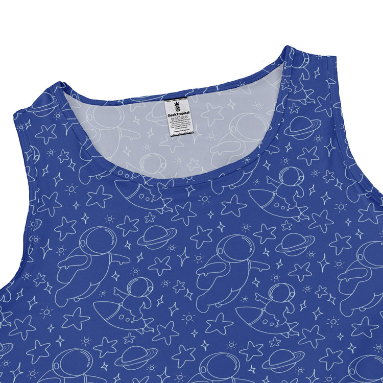 Astro Space Explorer Dress Geek Nerd Design by Julie Kitzes lx - C outer space & astronaut print